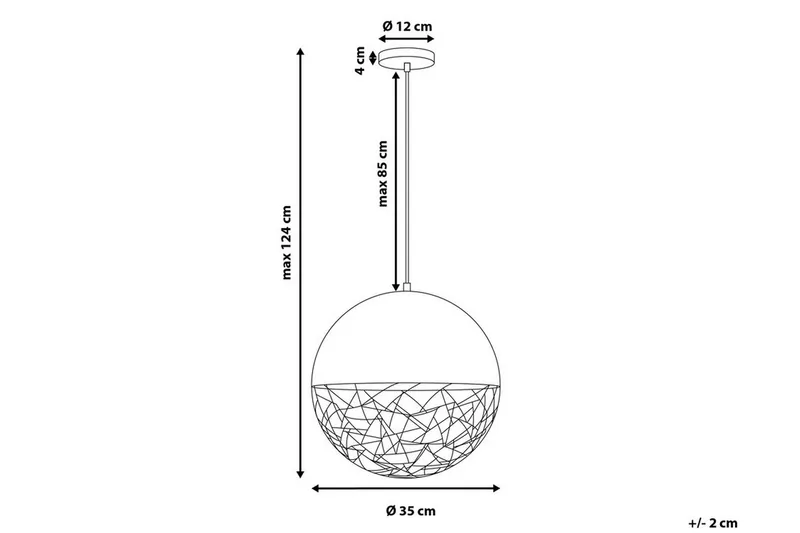 Padma Taklampe 35 cm - Svart - Belysning - Innendørsbelysning & Lamper - Taklampe - Kjøkkenlampe & taklampe kjøkken