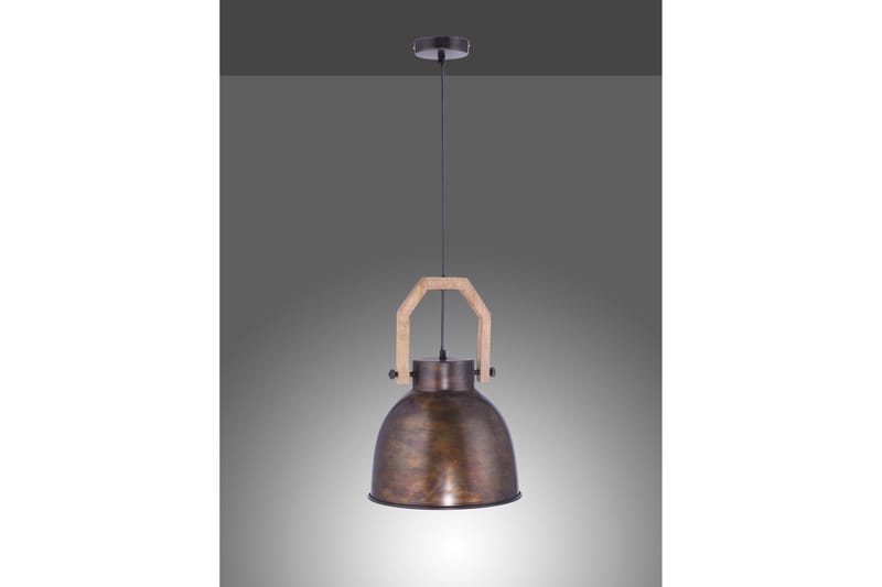 Pendellampe Coapa 32x32 cm - Brun/Natur - Taklampe soverom - Kjøkkenlampe & taklampe kjøkken - Lamper gang - Vinduslampe - Pendellamper & Hengelamper - Taklampe stue - Vinduslampe hengende - Taklampe