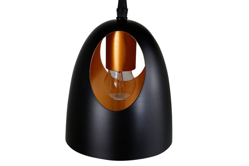 Pendellampe Noraz Dimbar LED Medium Svart/Kobber - Taklampe soverom - Kjøkkenlampe & taklampe kjøkken - Lamper gang - Vinduslampe - Pendellamper & Hengelamper - Taklampe stue - Vinduslampe hengende - Taklampe