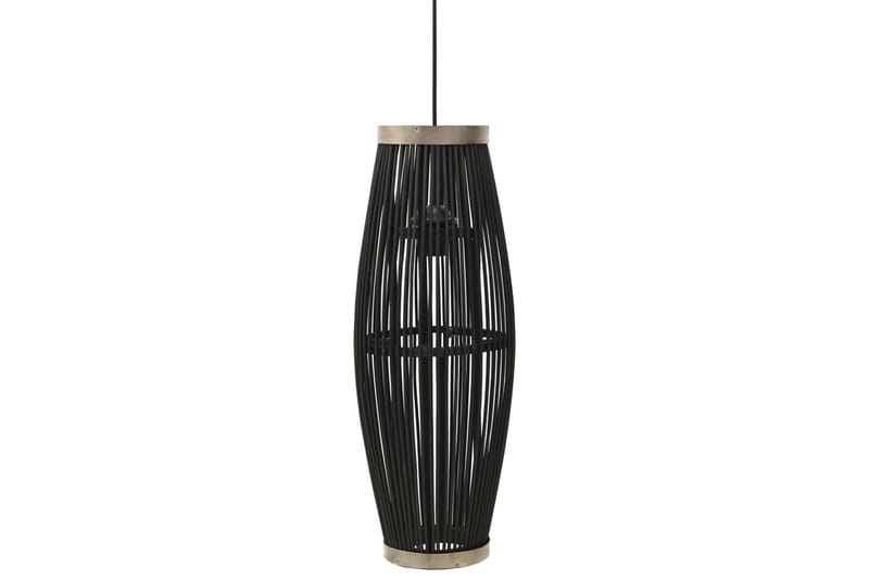 Pendellampe svart selje 40 W 27x68 cm oval E27 - Kjøkkenlampe & taklampe kjøkken - Vinduslampe - Taklampe soverom - Pendellamper & Hengelamper - Lamper gang - Taklampe stue - Vinduslampe hengende - Taklampe