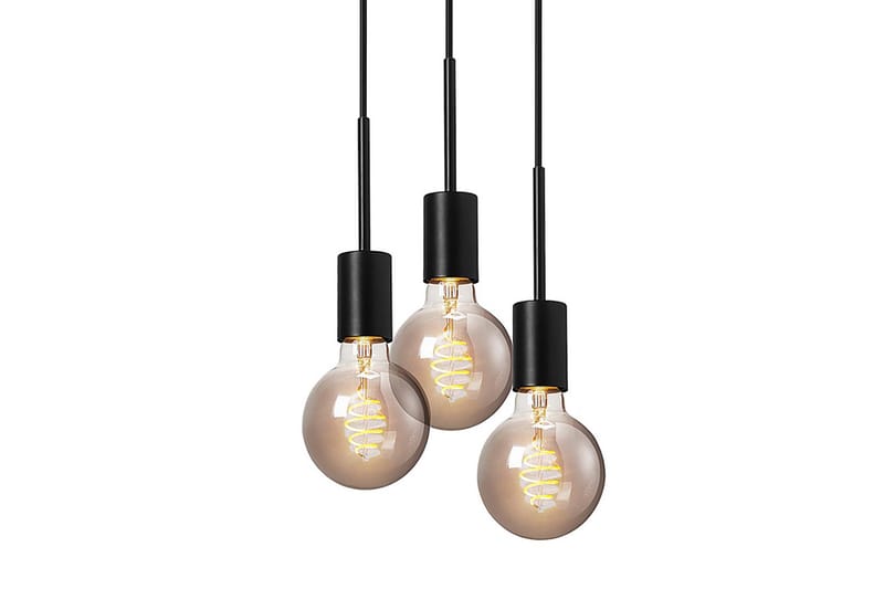 Pendellampe Paco 3 Svart - Lamper gang - Taklampe - Vinduslampe - Pendellamper & Hengelamper - Kjøkkenlampe & taklampe kjøkken - Taklampe stue - Vinduslampe hengende - Taklampe soverom