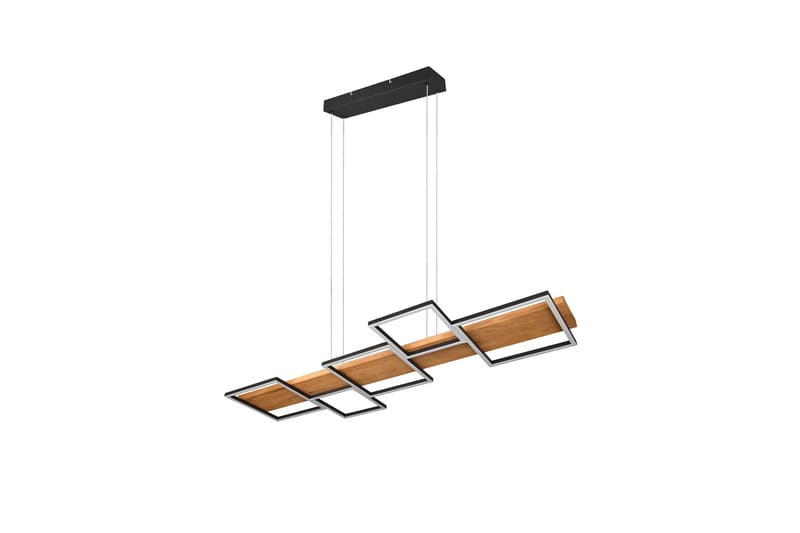Harper LED-Pendellampe Mattsvart/Tre - Belysning - Innendørsbelysning & Lamper - Taklampe - Pendellamper & Hengelamper