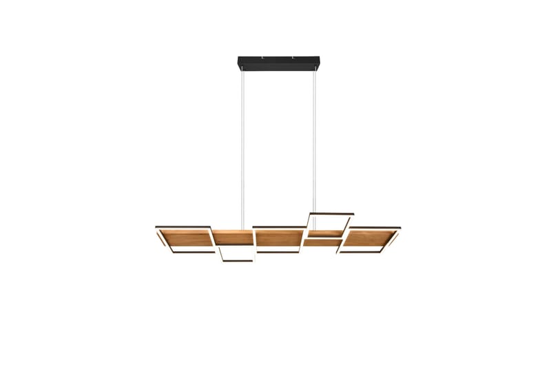 Harper LED-Pendellampe Mattsvart/Tre - Belysning - Innendørsbelysning & Lamper - Taklampe - Pendellamper & Hengelamper