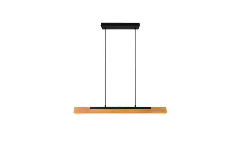 Kerala LED-Pendellampe Mattsvart/Tre - Belysning - Innendørsbelysning & Lamper - Taklampe - Pendellamper & Hengelamper