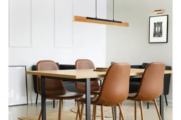 Kerala LED-Pendellampe Mattsvart/Tre - Belysning - Innendørsbelysning & Lamper - Taklampe - Pendellamper & Hengelamper