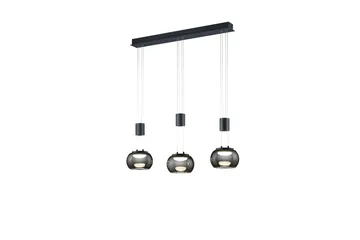 Madison LED-Pendellampe 3-os Mattsvart - Belysning - Innendørsbelysning & Lamper - Taklampe - Pendellamper & Hengelamper