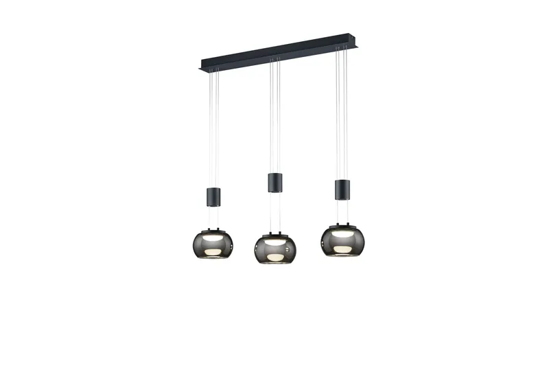 Madison LED-Pendellampe 3-os Mattsvart