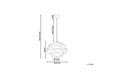 Nile Taklampe 41 cm - Hvit - Belysning - Innendørsbelysning & Lamper - Taklampe - Pendellamper & Hengelamper