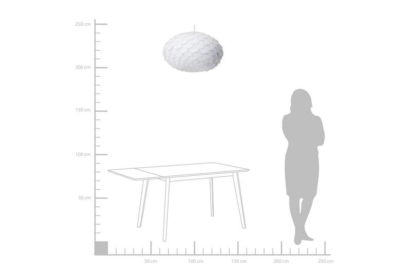 Plafond Erges 48 cm - Hvit - Taklampe soverom - Kjøkkenlampe & taklampe kjøkken - Lamper gang - Vinduslampe - Pendellamper & Hengelamper - Taklampe stue - Vinduslampe hengende - Taklampe