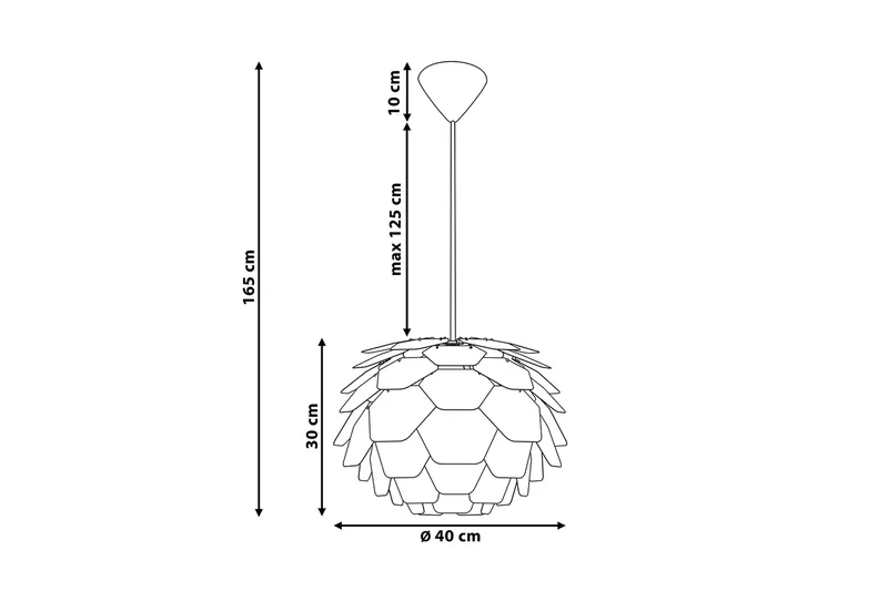 Segre Taklampe 40 cm - Svart - Belysning - Innendørsbelysning & Lamper - Taklampe - Pendellamper & Hengelamper