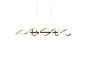 Sequence LED-Pendellampe Matt Messing/Matt Svart - Trio Lighting - Belysning - Innendørsbelysning & Lamper - Taklampe - Pendellamper & Hengelamper