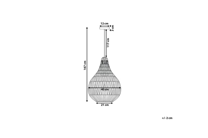 Taklampe Molopo 40 cm - Beige - Taklampe soverom - Kjøkkenlampe & taklampe kjøkken - Lamper gang - Vinduslampe - Pendellamper & Hengelamper - Taklampe stue - Vinduslampe hengende - Taklampe