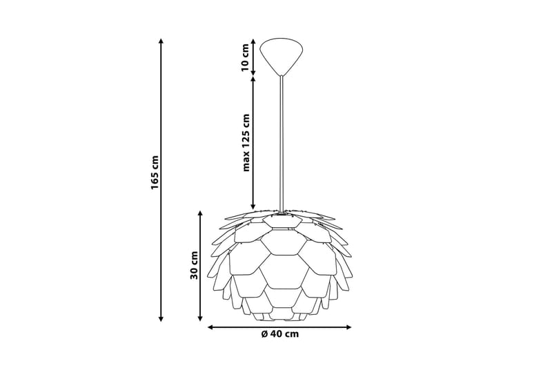 Taklampe Segre 40 cm - Svart - Belysning - Innendørsbelysning & Lamper - Taklampe - Pendellamper & Hengelamper