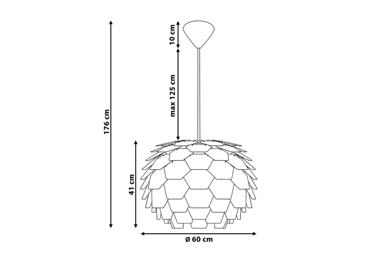 Taklampe Segre 60 cm - Kobber - Belysning - Innendørsbelysning & Lamper - Taklampe - Pendellamper & Hengelamper