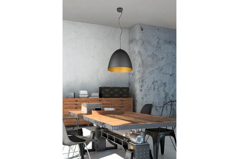 Tilda Pendellampe 40 cm E27 Mattsvart/Gull - Belysning - Innendørsbelysning & Lamper - Taklampe - Pendellamper & Hengelamper