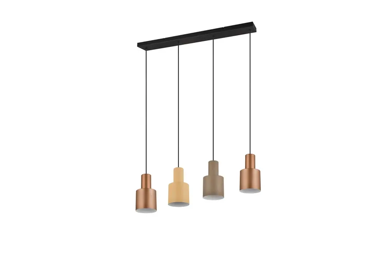 Trio Lighting Agudo Taklampe 4L E27 Flerfarget