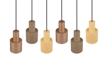 Trio Lighting Agudo taklampe 6L E27 flerfarget - Belysning - Innendørsbelysning & Lamper - Taklampe - Pendellamper & Hengelamper