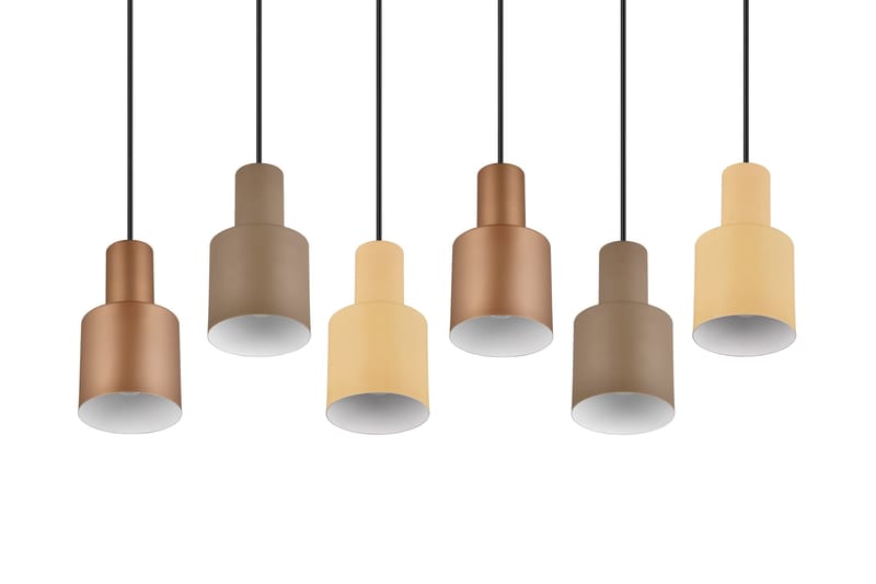 Trio Lighting Agudo taklampe 6L E27 flerfarget - Belysning - Innendørsbelysning & Lamper - Taklampe - Pendellamper & Hengelamper