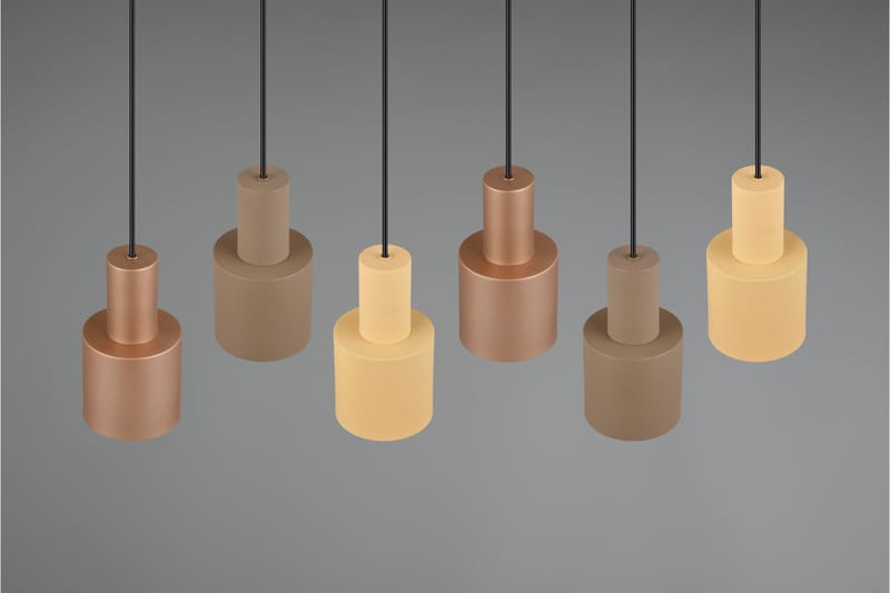 Trio Lighting Agudo taklampe 6L E27 flerfarget - Belysning - Innendørsbelysning & Lamper - Taklampe - Pendellamper & Hengelamper