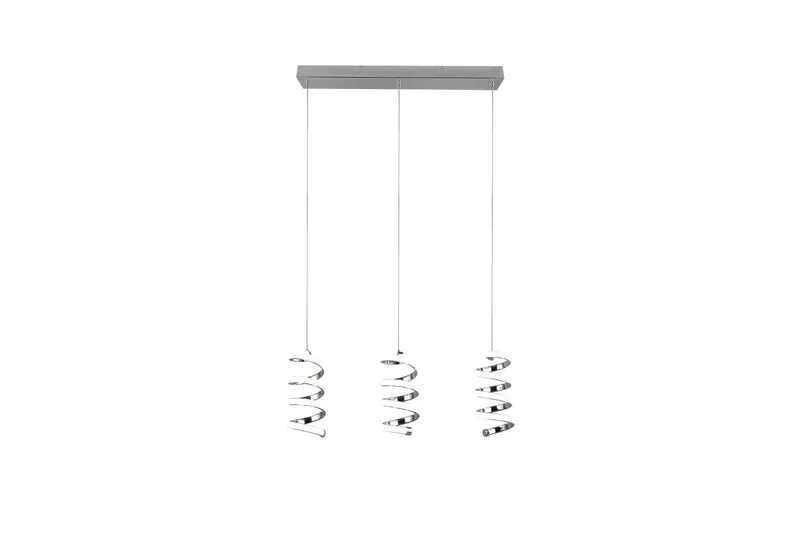 Trio Lighting Laola LED Taklampe 3L Krom 4000K - Belysning - Innendørsbelysning & Lamper - Taklampe - Pendellamper & Hengelamper