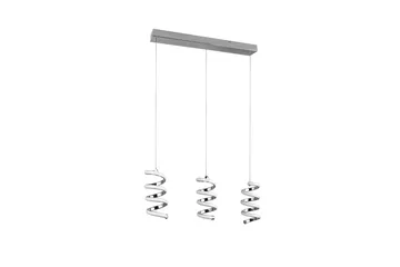 Trio Lighting Laola LED Taklampe 3L Krom 4000K - Belysning - Innendørsbelysning & Lamper - Taklampe - Pendellamper & Hengelamper