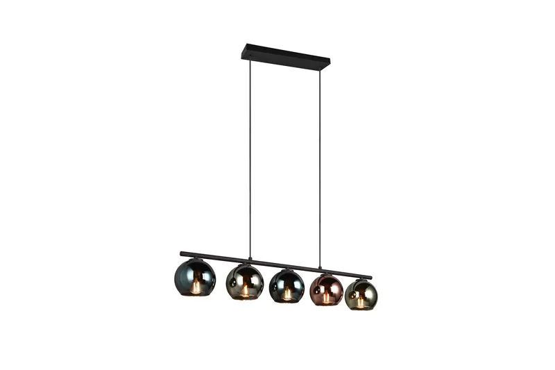 Trio Lighting Sheldon taklampe 5L E14 flerfarget