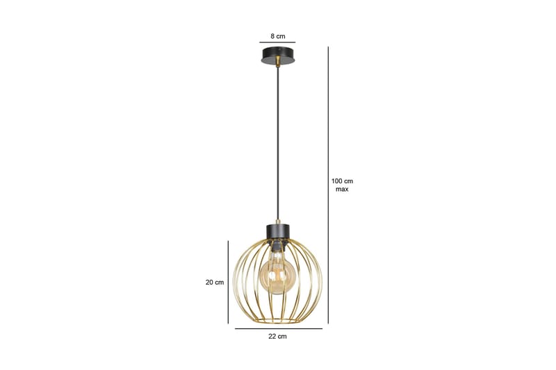 Pineta 1B pendel Svart - Scandinavian Choice - Taklampe soverom - Kjøkkenlampe & taklampe kjøkken - Lamper gang - Vinduslampe - Pendellamper & Hengelamper - Taklampe stue - Vinduslampe hengende - Taklampe