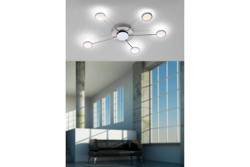 Plafond Adela - Sølv|Krom - Lamper gang - Plafond - Takplafond - Taklampe