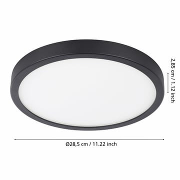 Plafond Argolis Ø285 mm - Sort - Belysning - Innendørsbelysning & Lamper - Taklampe - Takplafond