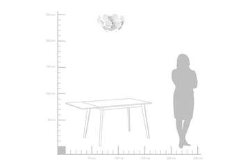 Plafond Damatria - Hvit - Belysning - Innendørsbelysning & Lamper - Taklampe - Takplafond