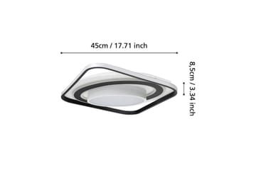 Plafond Eglo Benalauria Svart/Hvit - Belysning - Innendørsbelysning & Lamper - Taklampe - Takplafond