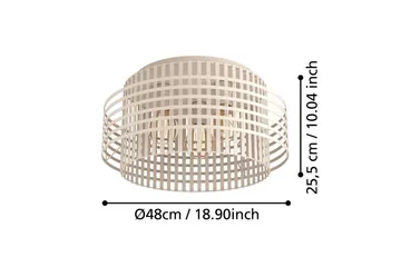 Plafond Eglo Oltamar Sand - Belysning - Innendørsbelysning & Lamper - Taklampe - Takplafond