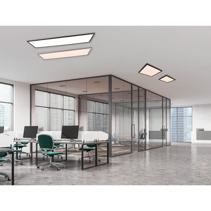 Plafond Gamma - 119x29 cm, Matt svart - Belysning - Innendørsbelysning & Lamper - Taklampe - Takplafond