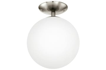Plafond Rondo 25 cm Nikkel/Opal - Eglo - Belysning - Innendørsbelysning & Lamper - Taklampe - Takplafond