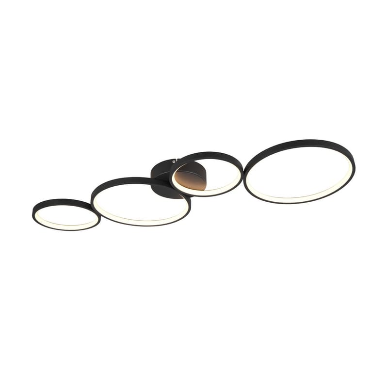 Plafond Rondo, Matt svart