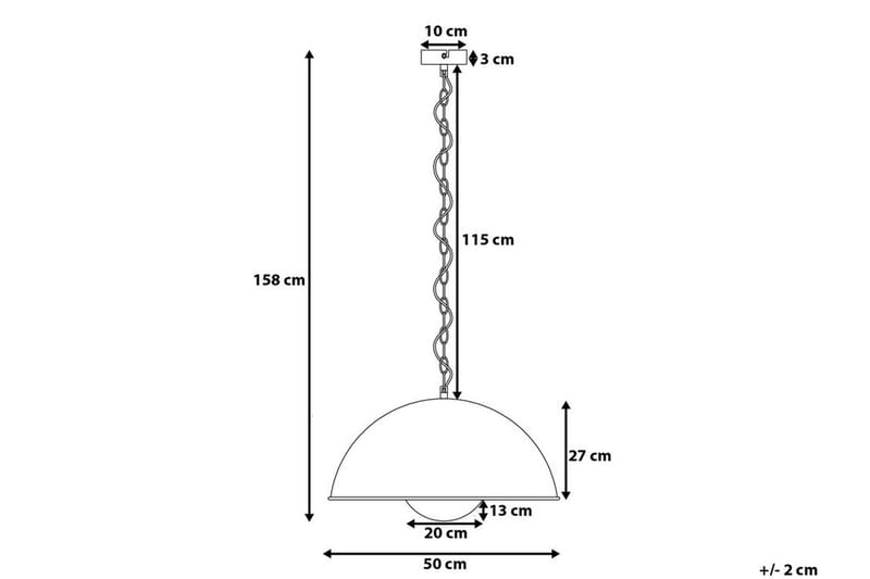 Plafond Thames 50 cm - Svart - Taklampe soverom - Kjøkkenlampe & taklampe kjøkken - Lamper gang - Vinduslampe - Pendellamper & Hengelamper - Taklampe stue - Vinduslampe hengende - Taklampe