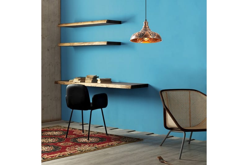 Taklampe Rathour Grit Kobber - Kobber - Belysning - Innendørsbelysning & Lamper - Gulvlampe