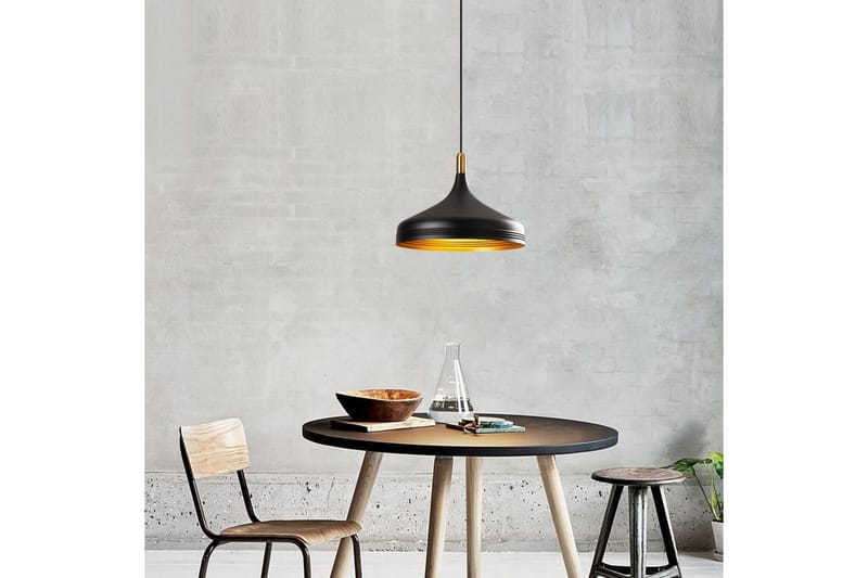 Taklampe Rathour Hexaia Svart / Gull / Antikk - Gull/Kobber/Svart - Belysning - Innendørsbelysning & Lamper - Gulvlampe