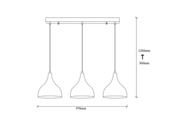Taklampe Rathour Ignite Kobber / Svart - Kobber/Svart - Belysning - Innendørsbelysning & Lamper - Soveromslampe - Taklampe soverom
