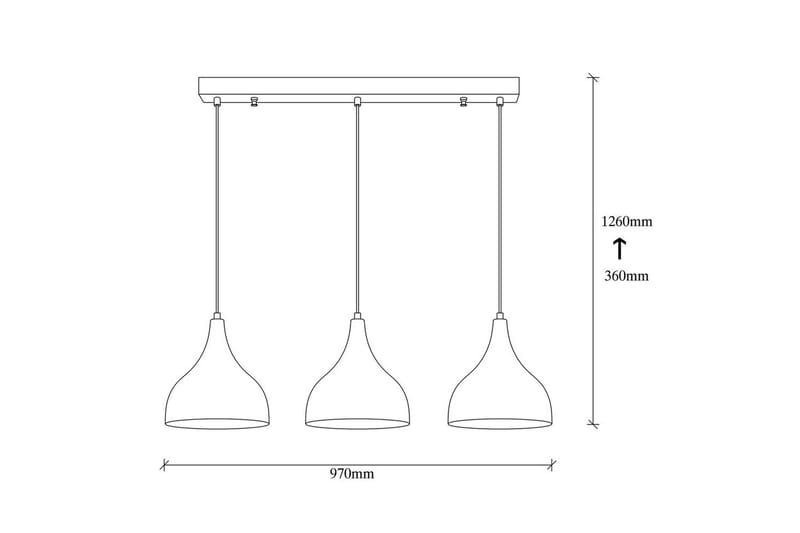 Taklampe Rathour Ignite Kobber / Svart - Kobber/Svart - Belysning - Innendørsbelysning & Lamper - Soveromslampe - Taklampe soverom