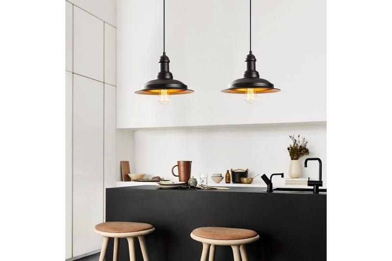 Taklampe Rathour Kobolt Svart / Gull - Gull/Svart - Belysning - Innendørsbelysning & Lamper - Soveromslampe - Taklampe soverom