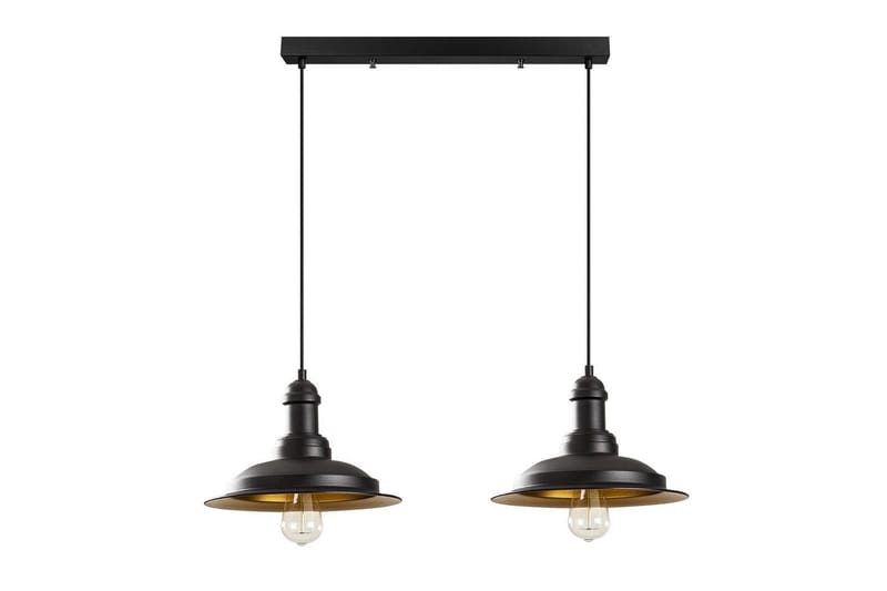 Taklampe Rathour Kobolt Svart / Gull - Gull/Svart - Belysning - Innendørsbelysning & Lamper - Gulvlampe