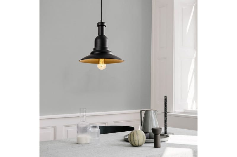 Taklampe Rathour Metrix Svart / Gull - Gull/Svart - Belysning - Innendørsbelysning & Lamper - Gulvlampe