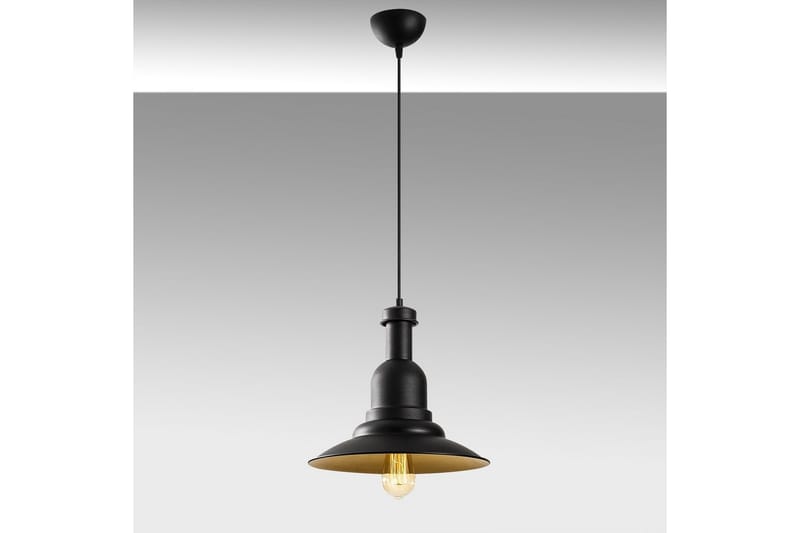 Taklampe Rathour Metrix Svart / Gull - Gull/Svart - Belysning - Innendørsbelysning & Lamper - Gulvlampe