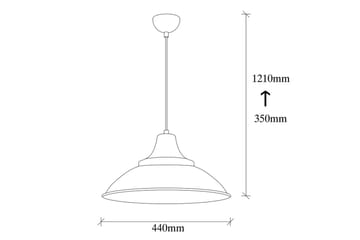 Taklampe Rathour Stratum Svart / Gull - Gull/Svart - Belysning - Innendørsbelysning & Lamper - Gulvlampe