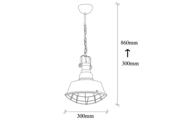 Taklampe Rathour Titanium Svart / Gull - Gull/Svart - Belysning - Innendørsbelysning & Lamper - Soveromslampe - Taklampe soverom