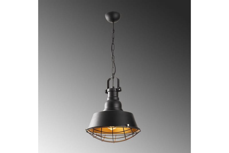 Taklampe Rathour Titanium Svart / Gull - Gull/Svart - Belysning - Innendørsbelysning & Lamper - Gulvlampe