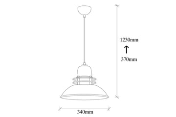 Taklampe Rathour Pulse Svart / Gull - Gull/Svart - Belysning - Innendørsbelysning & Lamper - Soveromslampe - Taklampe soverom