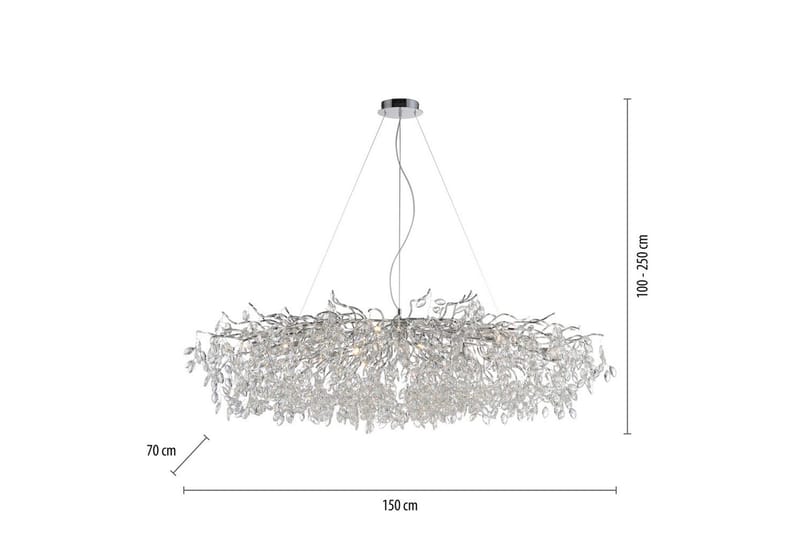 Riccle Paul Neuhaus Crown - Belysning - Innendørsbelysning & Lamper - Taklampe - Krystallkrone & takkrone