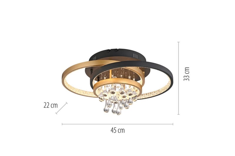 Rotazo Paul Neuhaus Taklampe - Belysning - Innendørsbelysning & Lamper - Taklampe - Takplafond